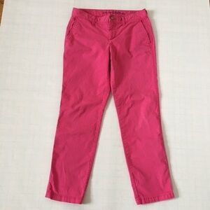 Gap Girlfriend Khakis Pink Relax Fit Straight Pant